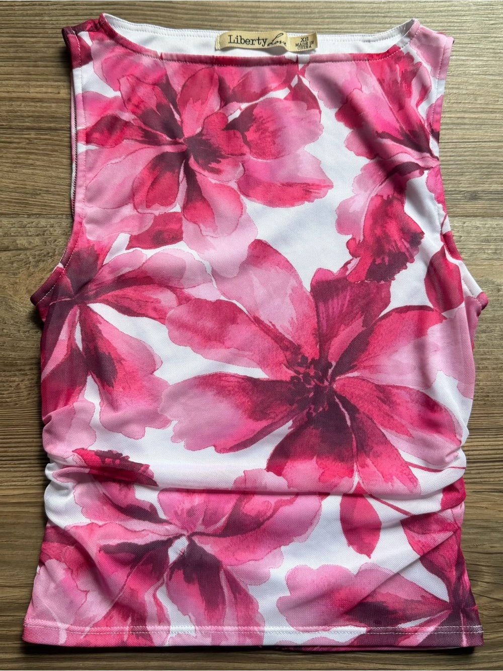 Liberty Love Pink Floral Print Sleeveless Top